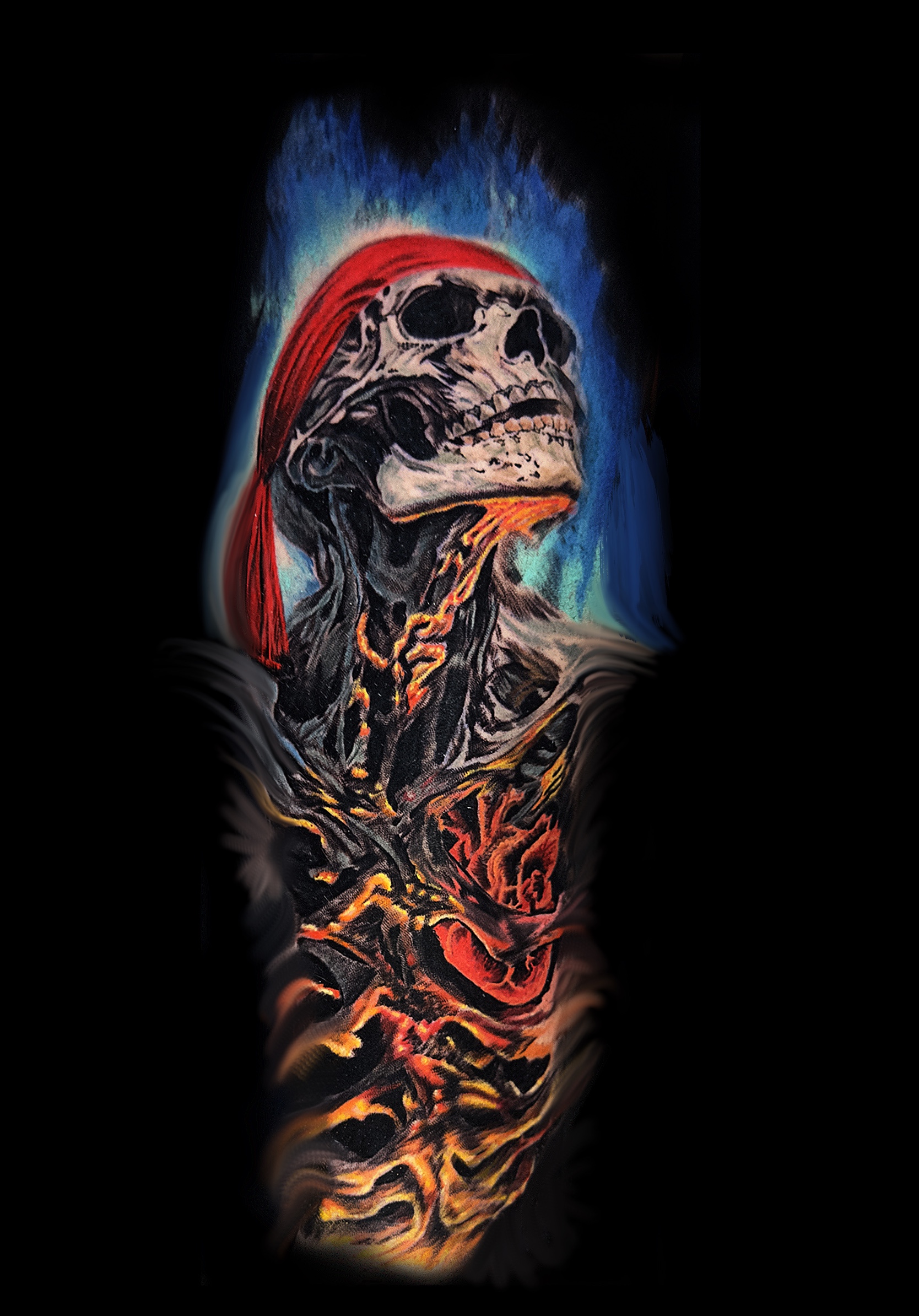 Skull with heart